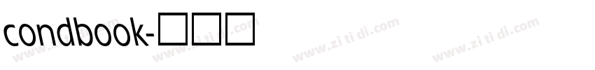 condbook字体转换