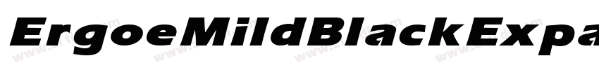 ErgoeMildBlackExpand字体转换