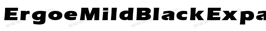 ErgoeMildBlackExpand字体转换