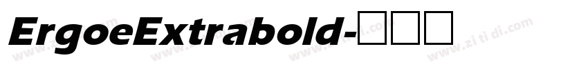 ErgoeExtrabold字体转换