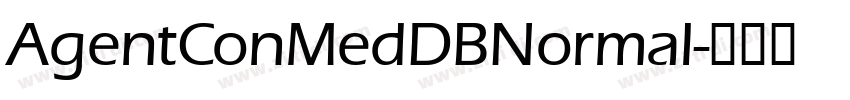 AgentConMedDBNormal字体转换