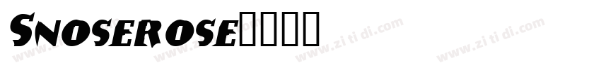 Snoserose字体转换