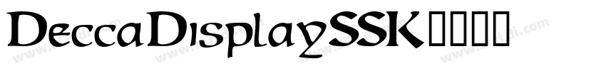 DeccaDisplaySSK字体转换
