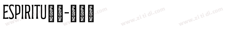 espiritu字体字体转换
