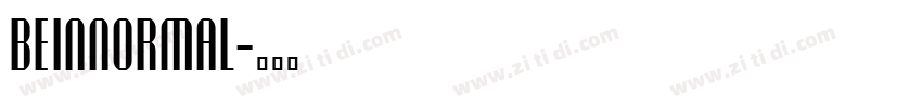 beINNormal字体转换