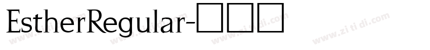 EstherRegular字体转换