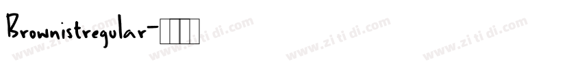 Brownistregular字体转换