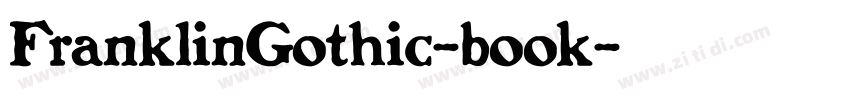 FranklinGothic-book字体转换