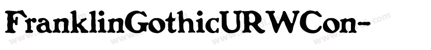 FranklinGothicURWCon字体转换