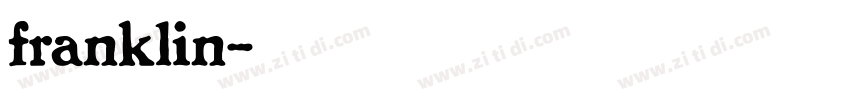 franklin字体转换