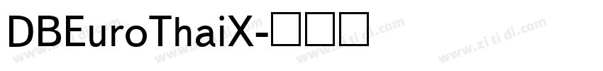 DBEuroThaiX字体转换