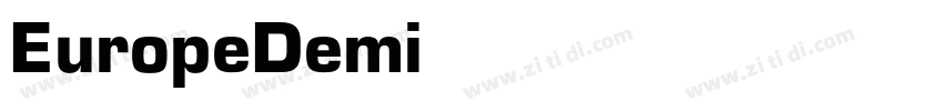 EuropeDemi字体转换