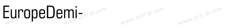 EuropeDemi字体转换