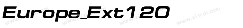 Europe_Ext120字体转换