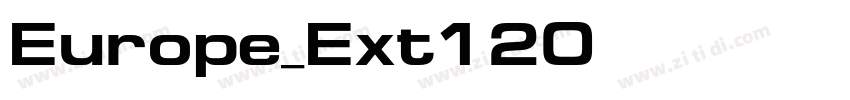 Europe_Ext120字体转换