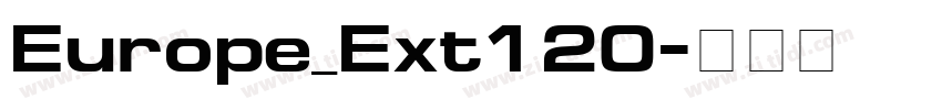 Europe_Ext120字体转换