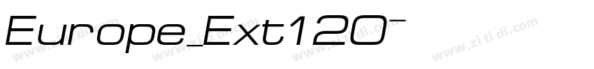 Europe_Ext120字体转换