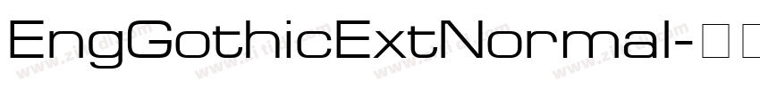 EngGothicExtNormal字体转换