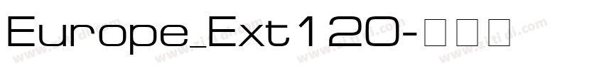 Europe_Ext120字体转换