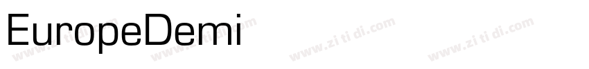 EuropeDemi字体转换