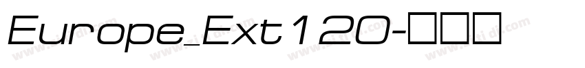 Europe_Ext120字体转换