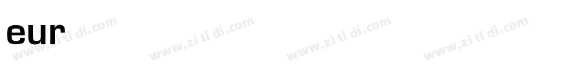 eurostile字体转换