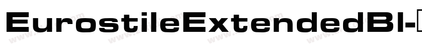 EurostileExtendedBl字体转换