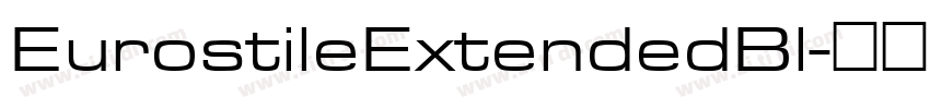 EurostileExtendedBl字体转换