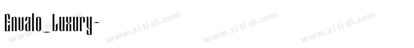 Envalo_Luxury字体转换