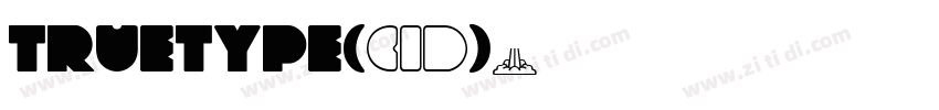 truetype(CID)字体转换