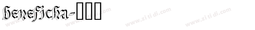 beneficha字体转换