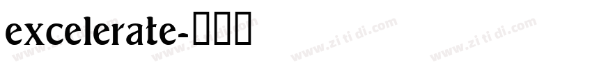excelerate字体转换