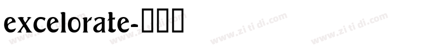 excelorate字体转换