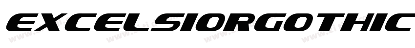 ExcelsiorGothic4line字体转换
