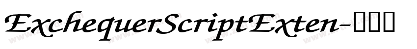 ExchequerScriptExten字体转换