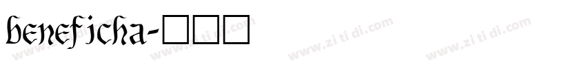 beneficha字体转换