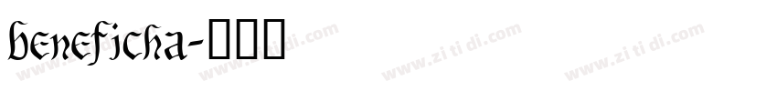 beneficha字体转换