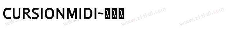 cursionMidi字体转换