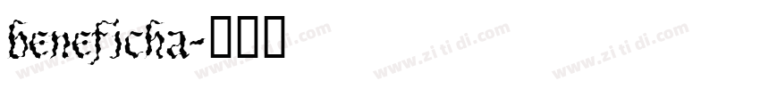 beneficha字体转换