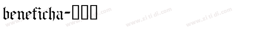 beneficha字体转换