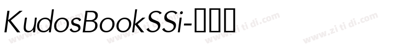 KudosBookSSi字体转换 KudosBookSSi字体转换