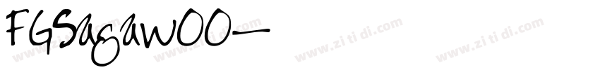 FGSagaw00字体转换