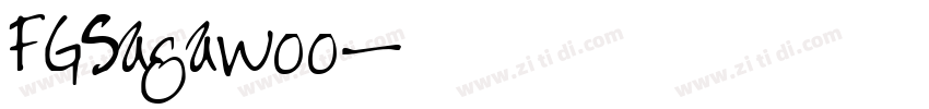 FGSagawoo字体转换
