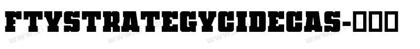 FTYStrategycideCAS字体转换
