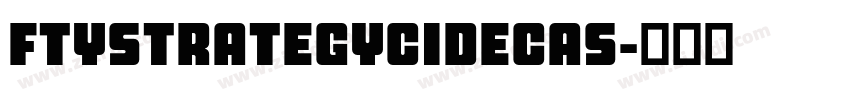 FTYStrategycideCAS字体转换