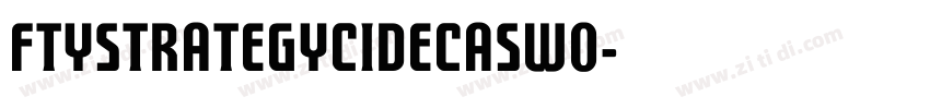 FTYStrategycideCASW0字体转换