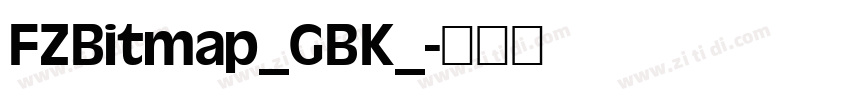 FZBitmap_GBK_字体转换
