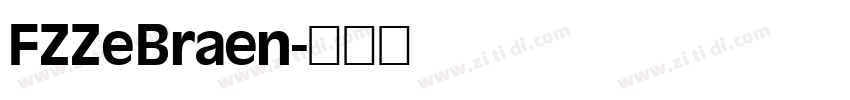 FZZeBraen字体转换