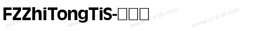 FZZhiTongTiS字体转换