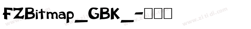 FZBitmap_GBK_字体转换